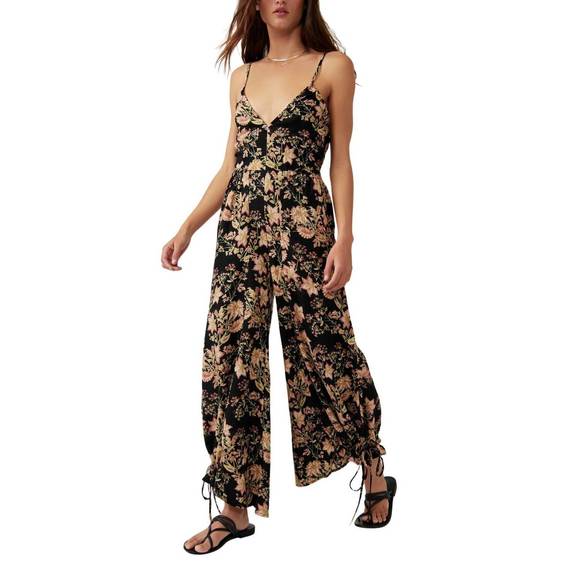 NEW FREE PEOPLE stand out printed one piece in black combo - Picture 1 of 5
